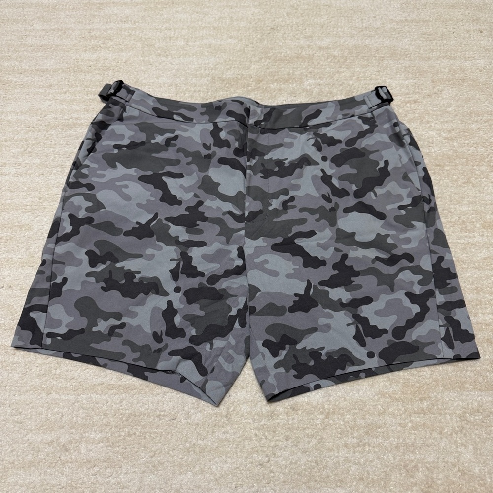 G/Fore Golf Gray Camo Tech Tab Stretch Hybrid Shorts Men's 36 MSRP $175
